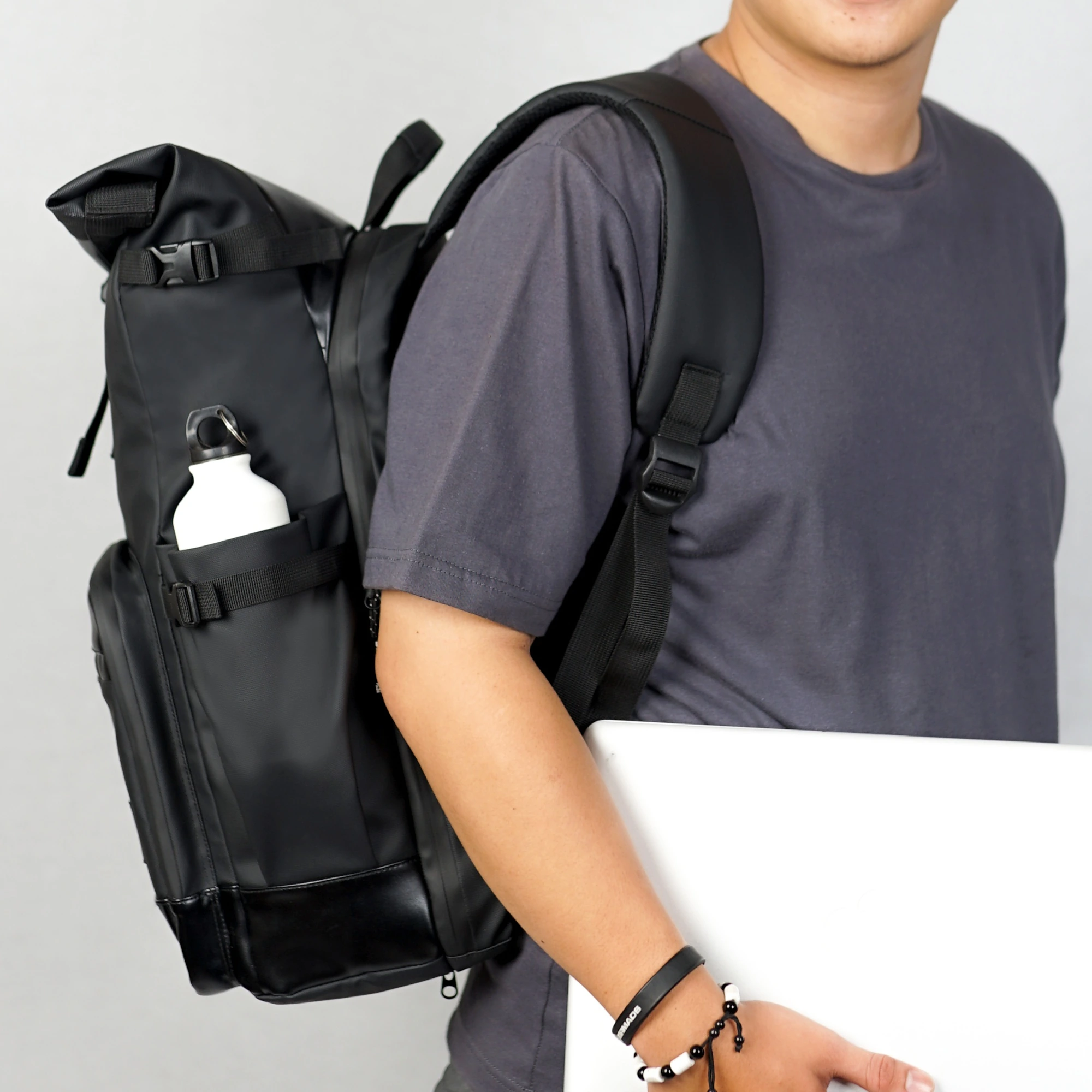 Mr Mads - Barkley  Backpack Pria - Tas Ransel Pria Wanita Tas Punggung Pria Outdoor Kapasitas Besar Tas laptop 15 Inc - Waterproof
