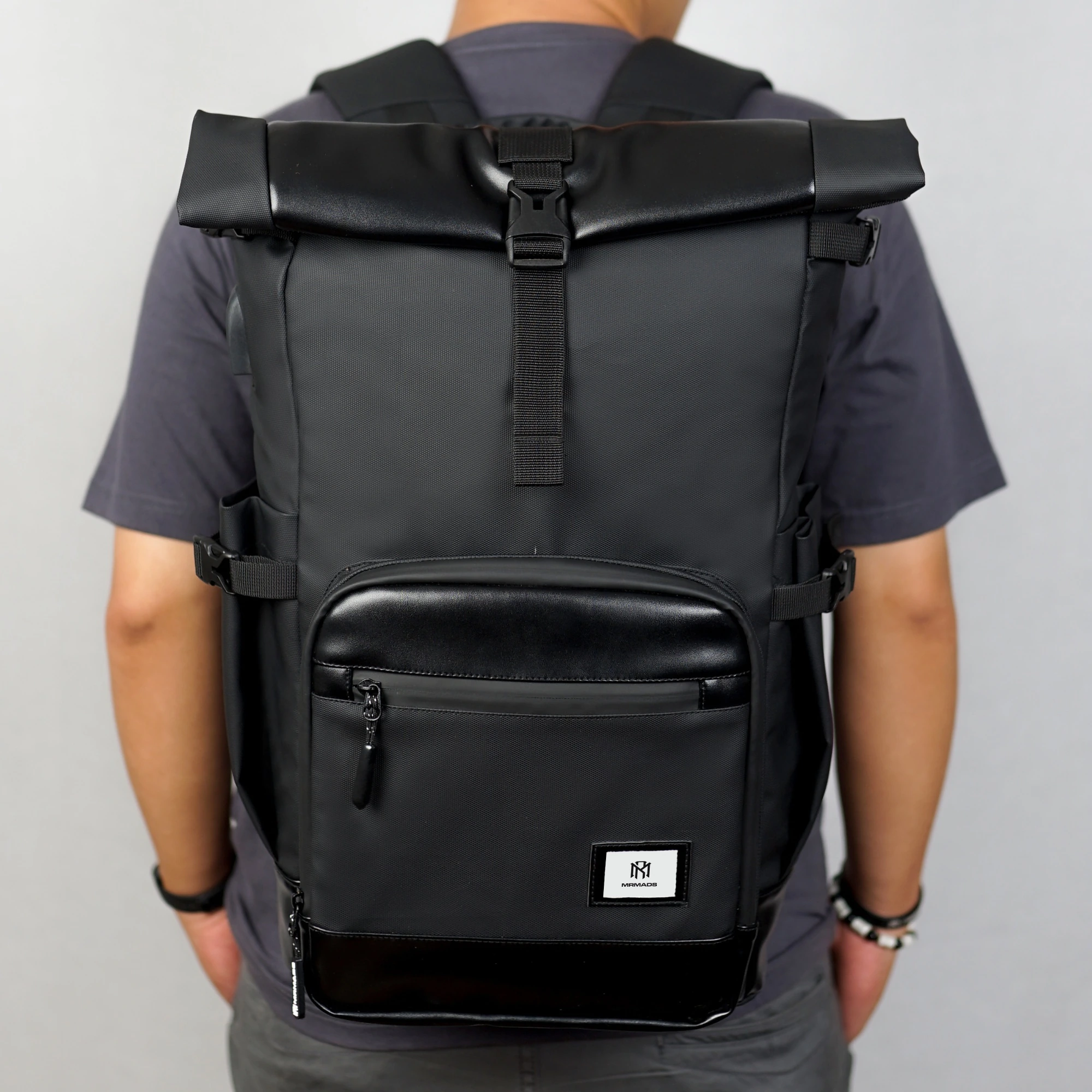 Mr Mads - Barkley  Backpack Pria - Tas Ransel Pria Wanita Tas Punggung Pria Outdoor Kapasitas Besar Tas laptop 15 Inc - Waterproof