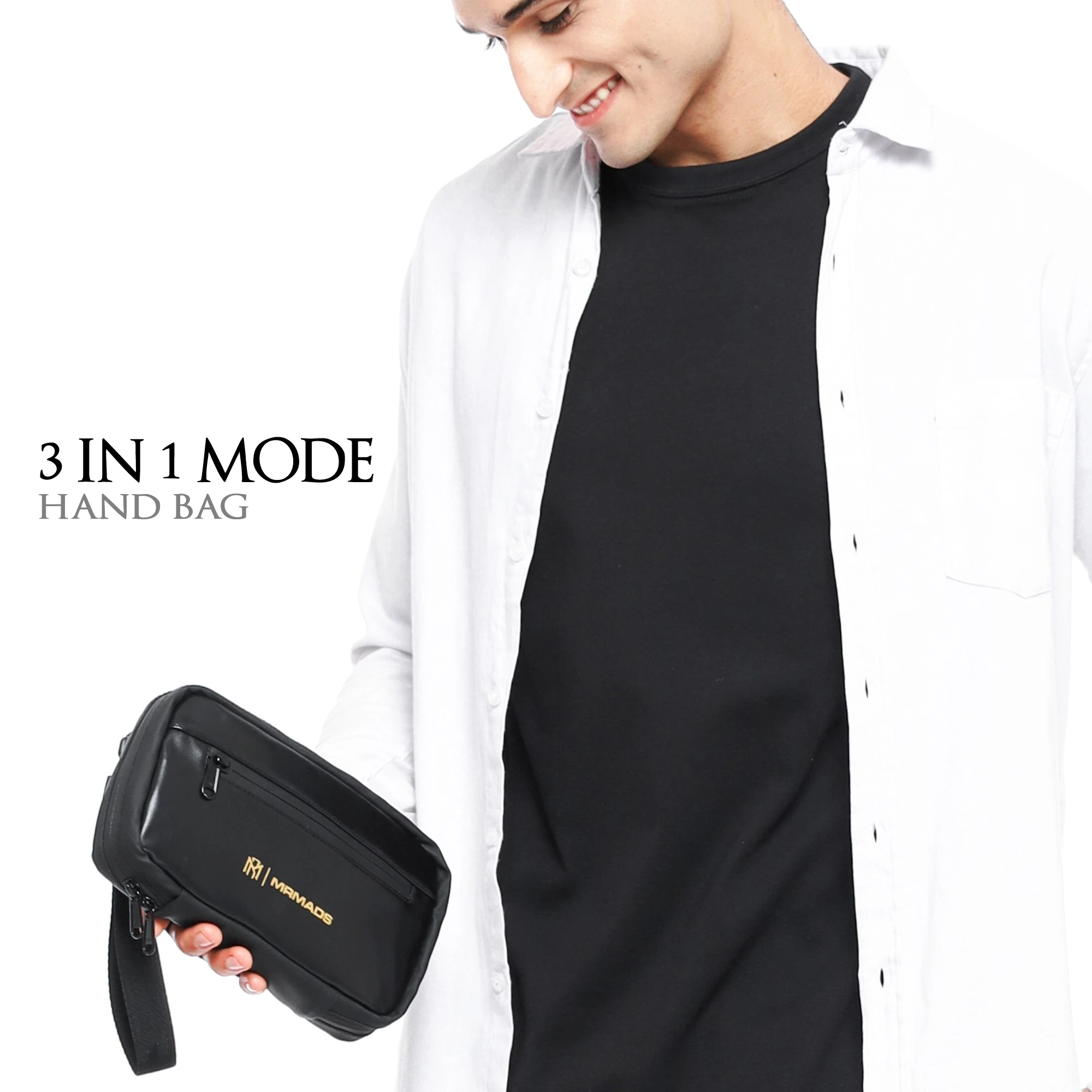 MR MADS - Tas Selempang Pria "RAXEL" Clutch Bag - Sling Bag Waterproof