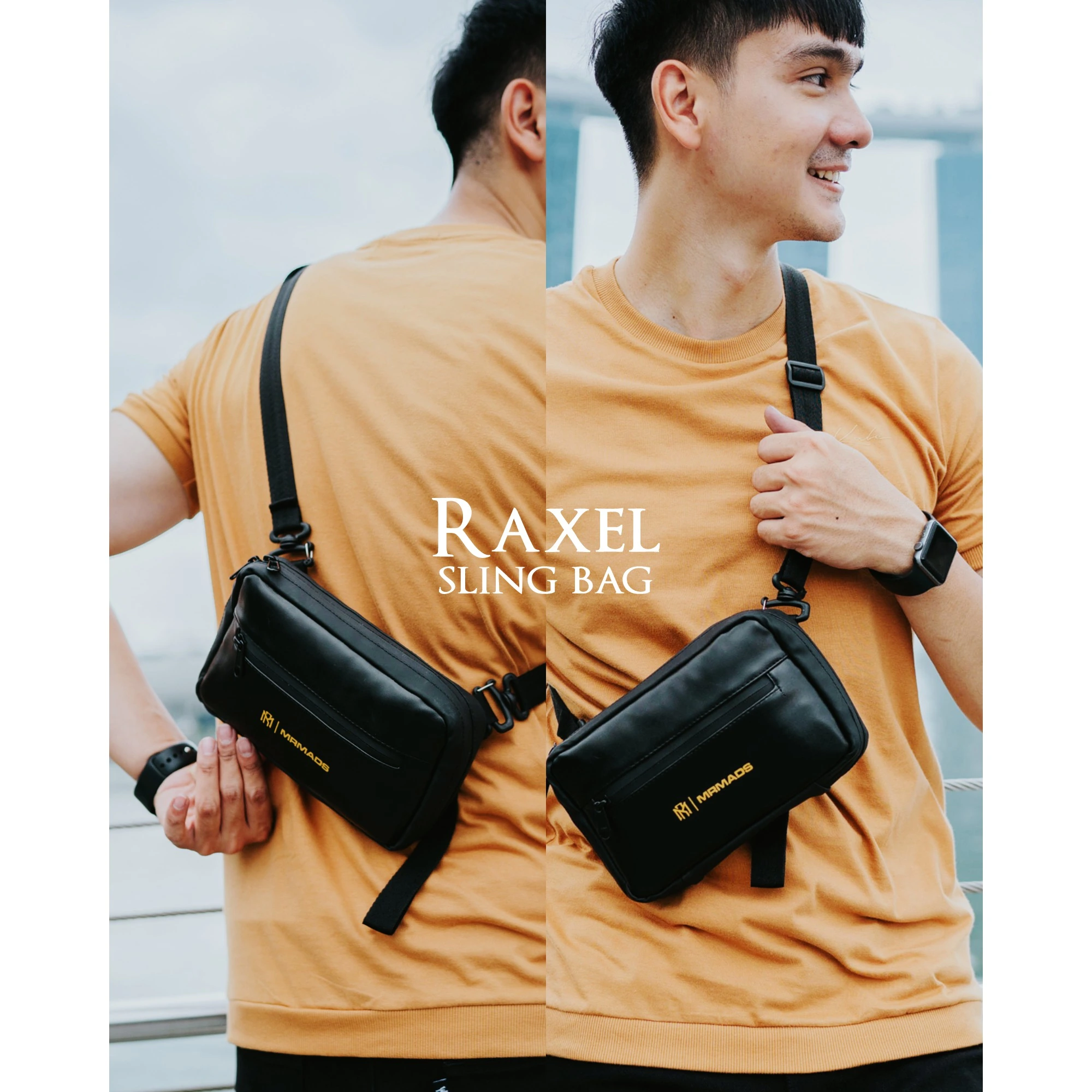 MR MADS - Tas Selempang Pria "RAXEL" Clutch Bag - Sling Bag Waterproof