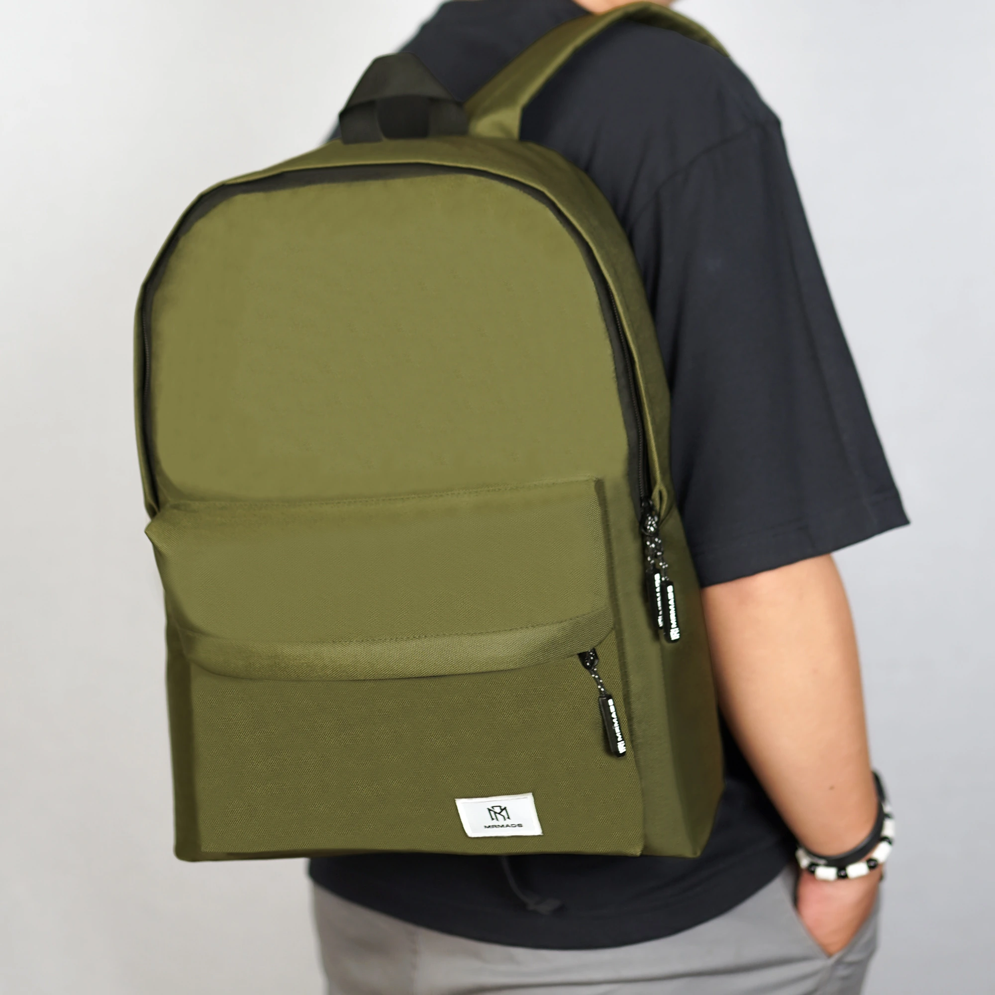 Mr Mads - Tas Ransel Calvin Black Backpack