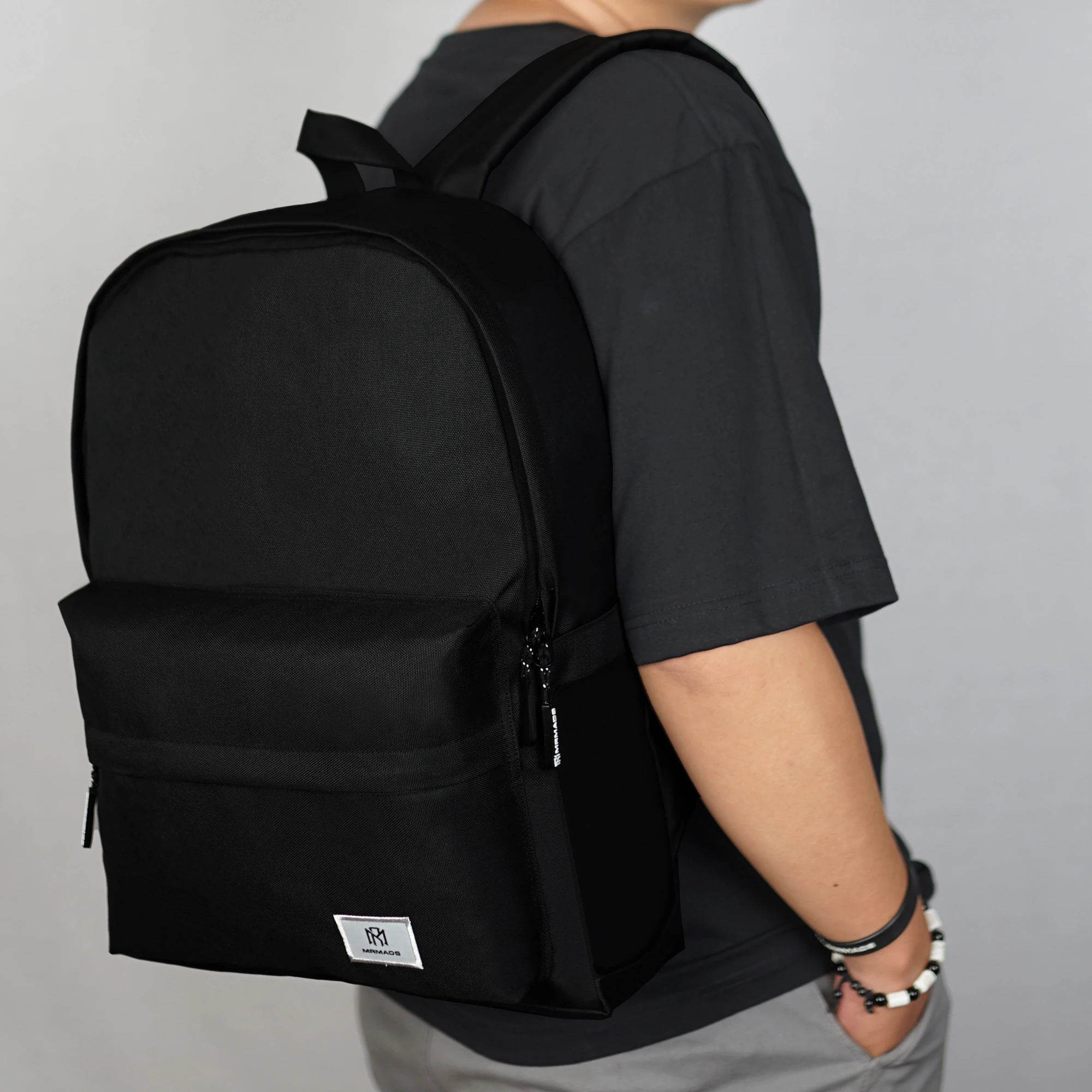 Mr Mads - Tas Ransel Calvin Black Backpack