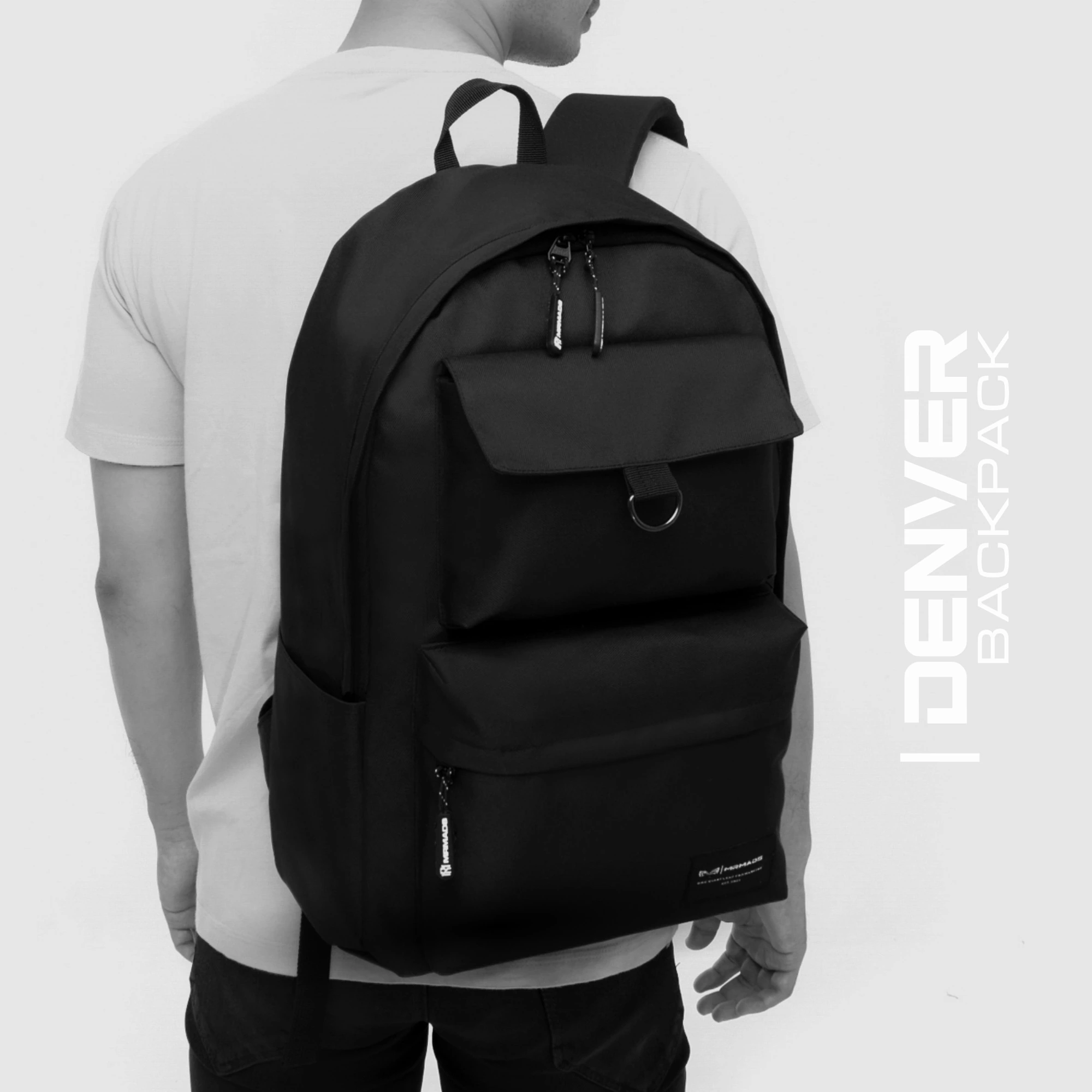 Mr Mads - Denver Backpack Tas Ransel Laptop Pria Wanita Tas Punggung Perempuan Tas Sekolah Tas Kuliah Tas Leptop 14-16 inch Tas Kerja Cowok Terbaru