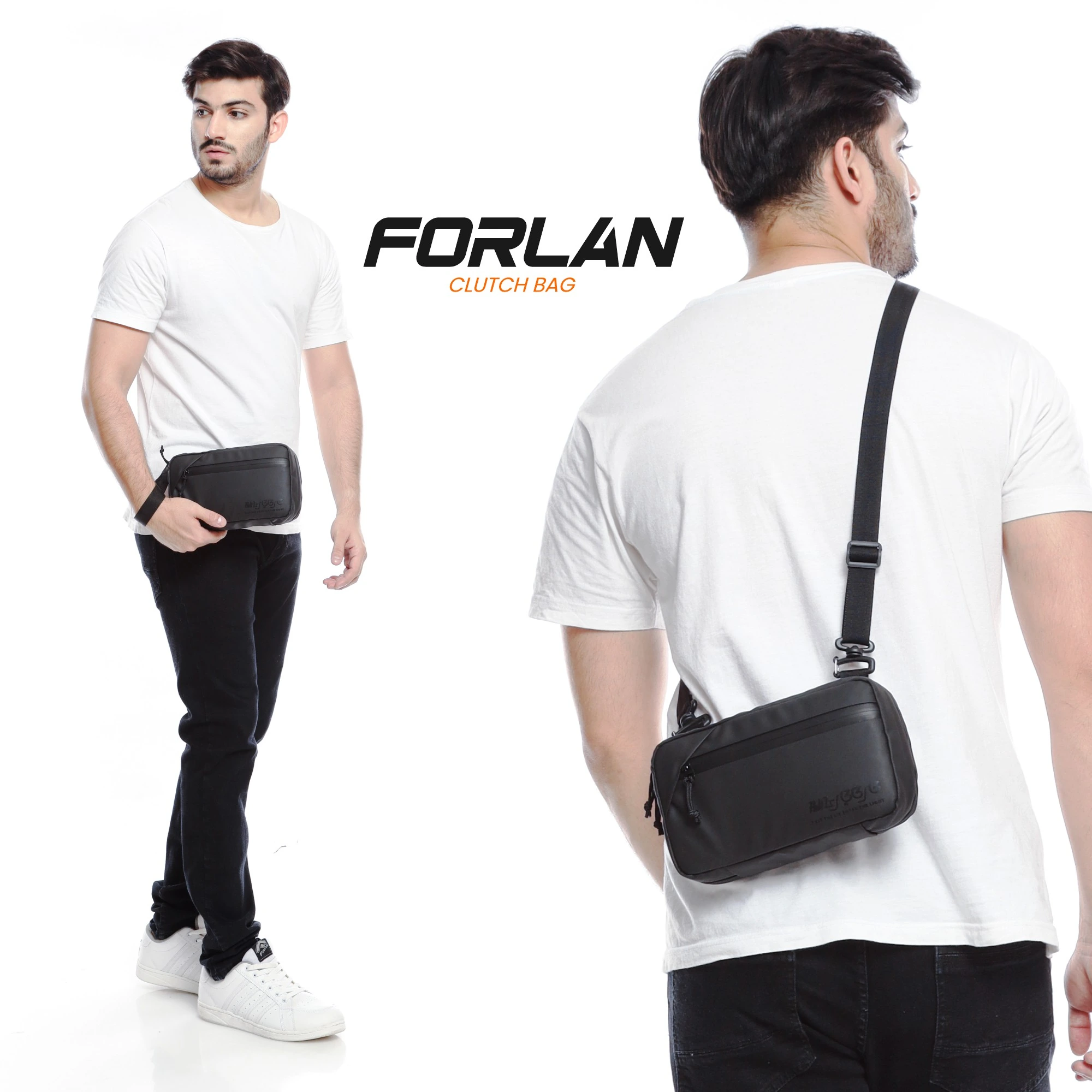Mr Mads - Forlan Clutchbag - Waistbag Slingbag Handbag Pouchbag Tas Selempang Tas Pinggang - Multifungsi 4 in 1