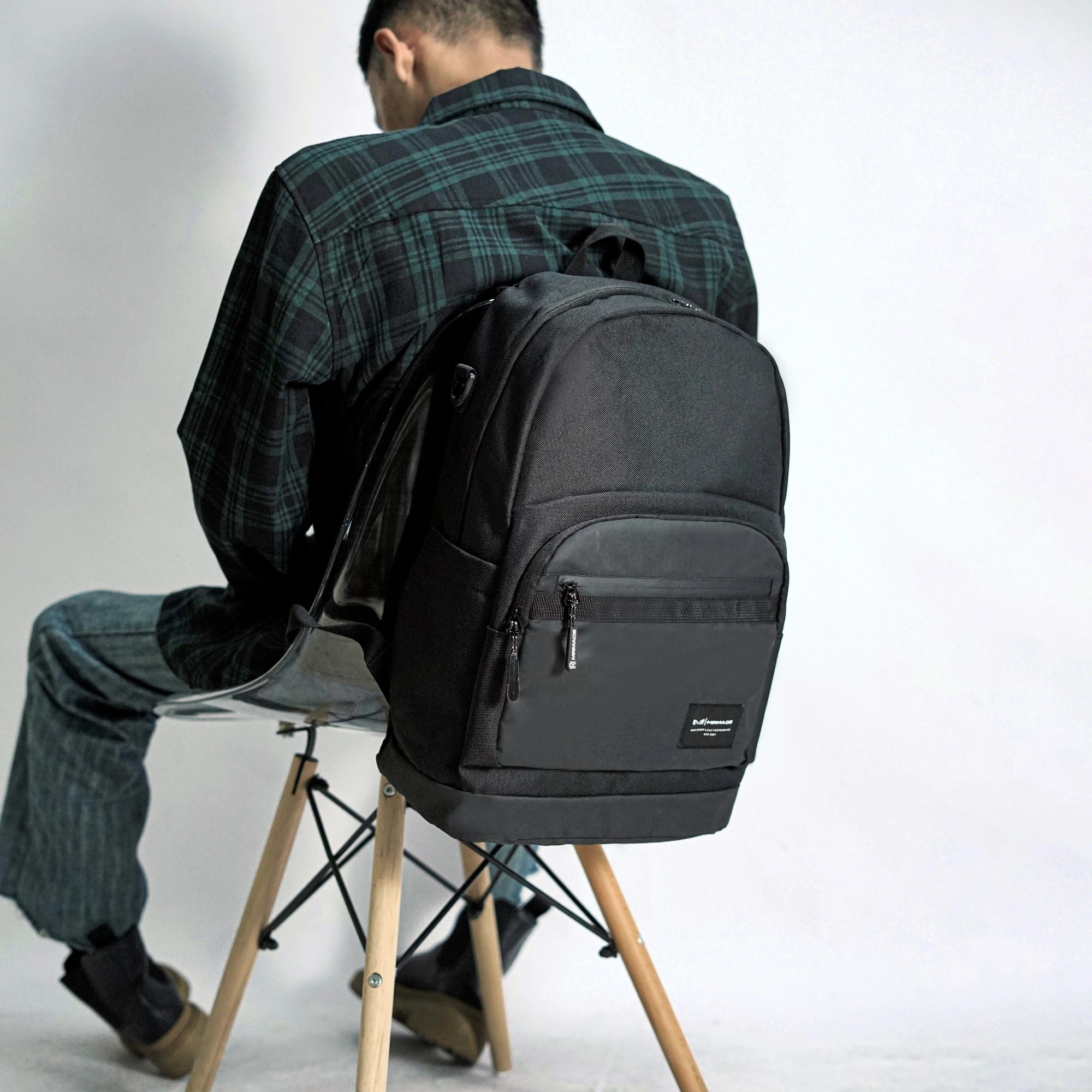 Mr Mads - Backpack FOWLER Tas Ransel Laptop Pria Wanita Tas Punggung Perempuan Tas Sekolah Tas Kuliah Tas Leptop 14-16 inch
