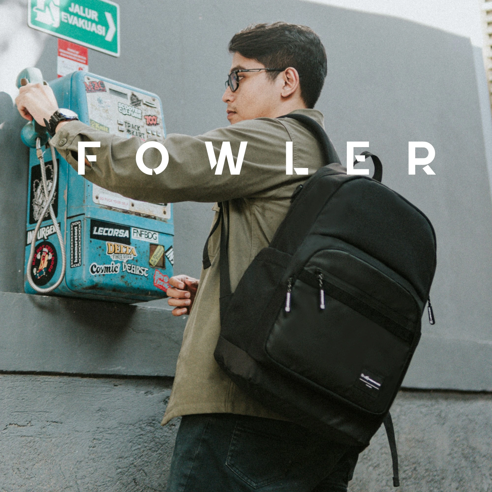 Mr Mads - Backpack FOWLER Tas Ransel Laptop Pria Wanita Tas Punggung Perempuan Tas Sekolah Tas Kuliah Tas Leptop 14-16 inch