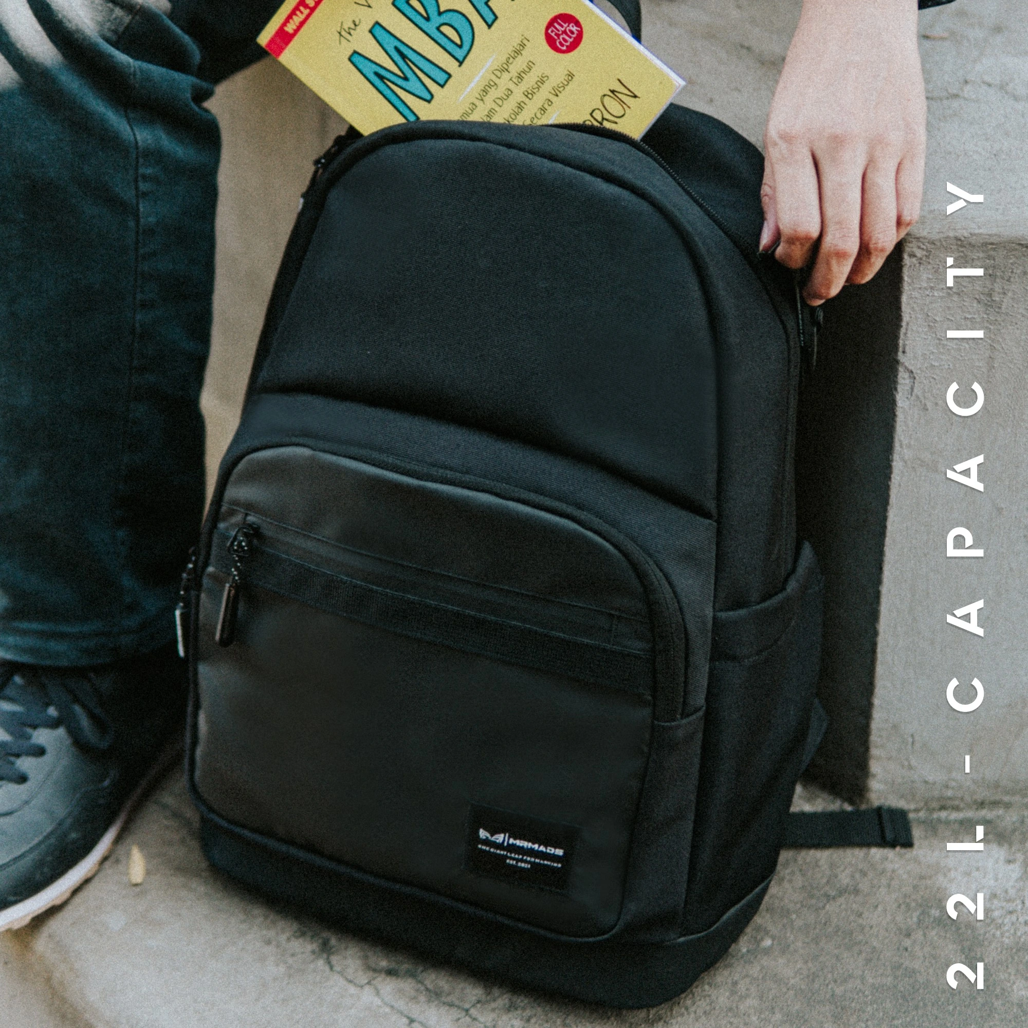 Mr Mads - Backpack FOWLER Tas Ransel Laptop Pria Wanita Tas Punggung Perempuan Tas Sekolah Tas Kuliah Tas Leptop 14-16 inch