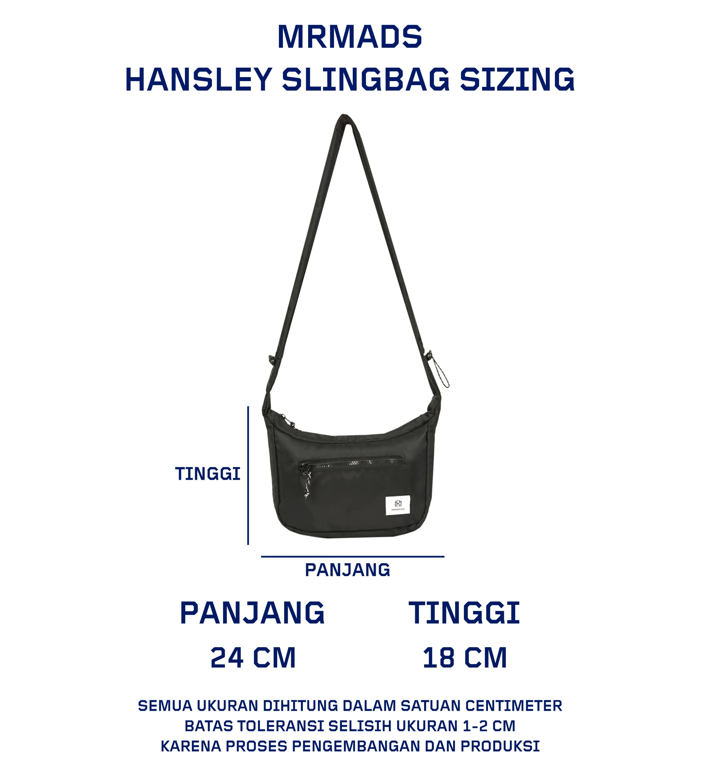 Mr Mads - Hansley Sling Bag Tas Selempang Pria Waistbag Pria crossbody & shoulder bags