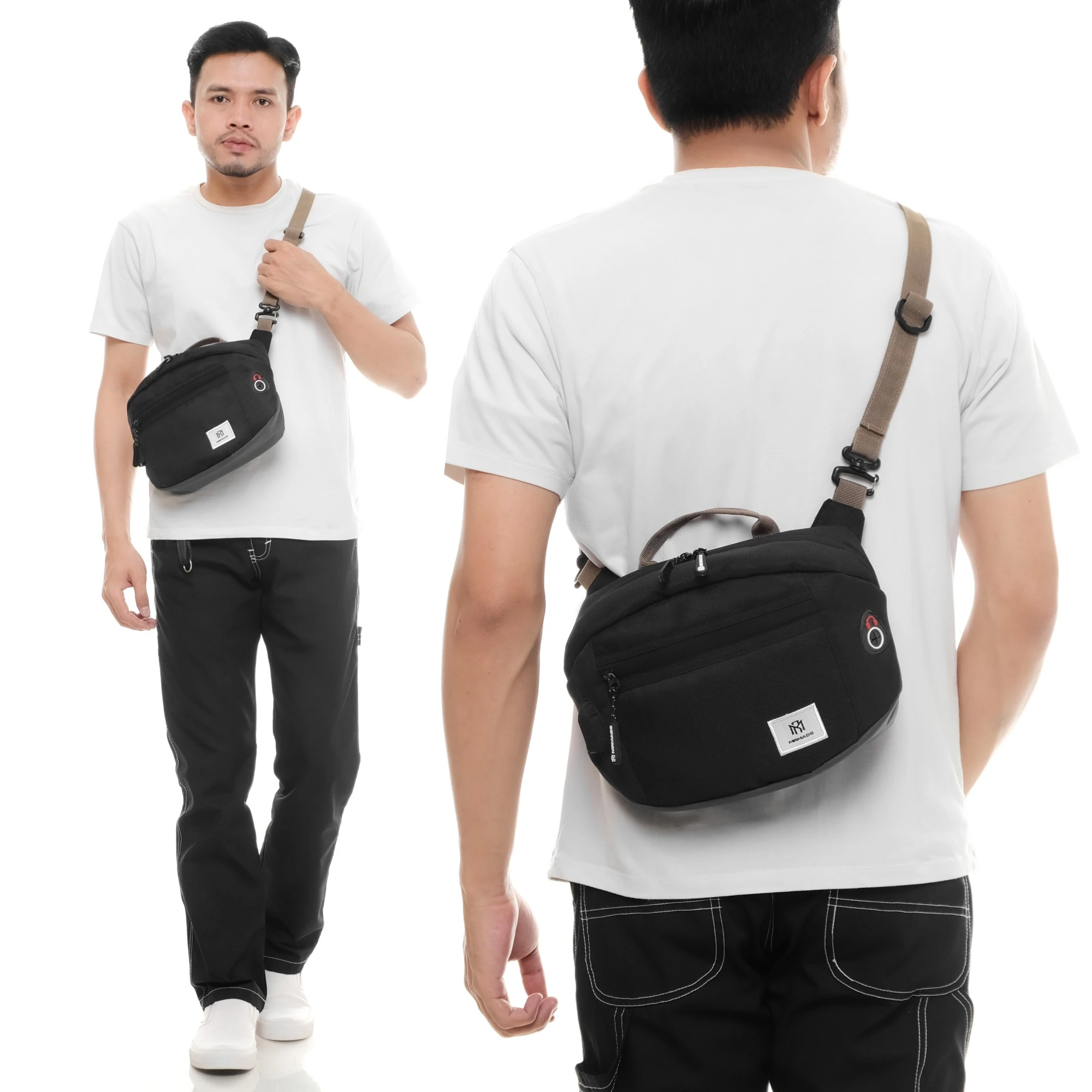 Mr Mads - Hector Sling Bag - Tas Selempang Pria Waistbag Pria Crossbody Shoulder Bags Tas Camera