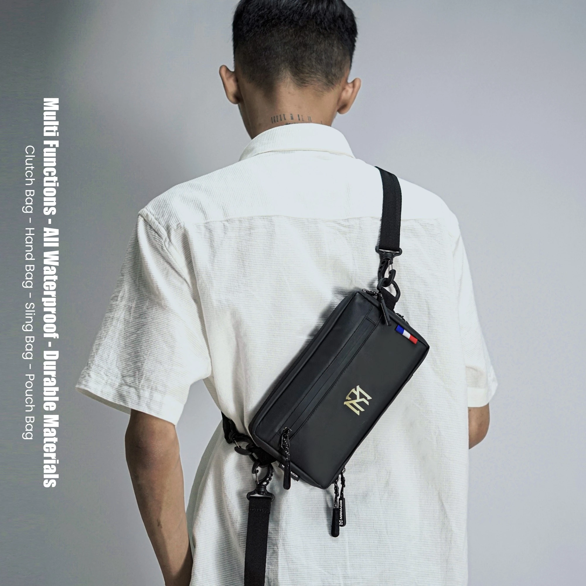 Mr Mads - Mileva Clutch Bag - Hand Bag Sling Bag Pouch Bag Hanging Bag Tas Selempang HP Dompet - Organizer Card Pocket Waterproof Multifungsi