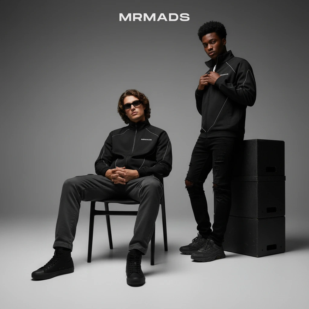 Mr Mads - Tracktop Jacket Black Noir