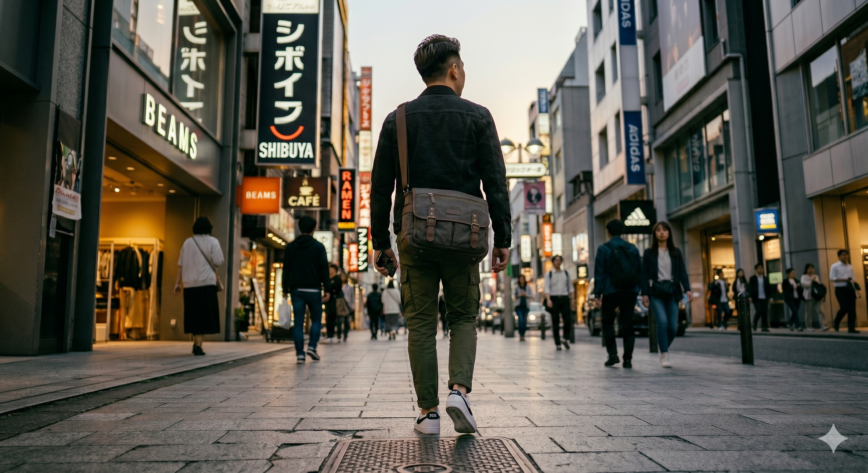 Mr Mads - Shibuya Messenger Bag Khaki Brown
