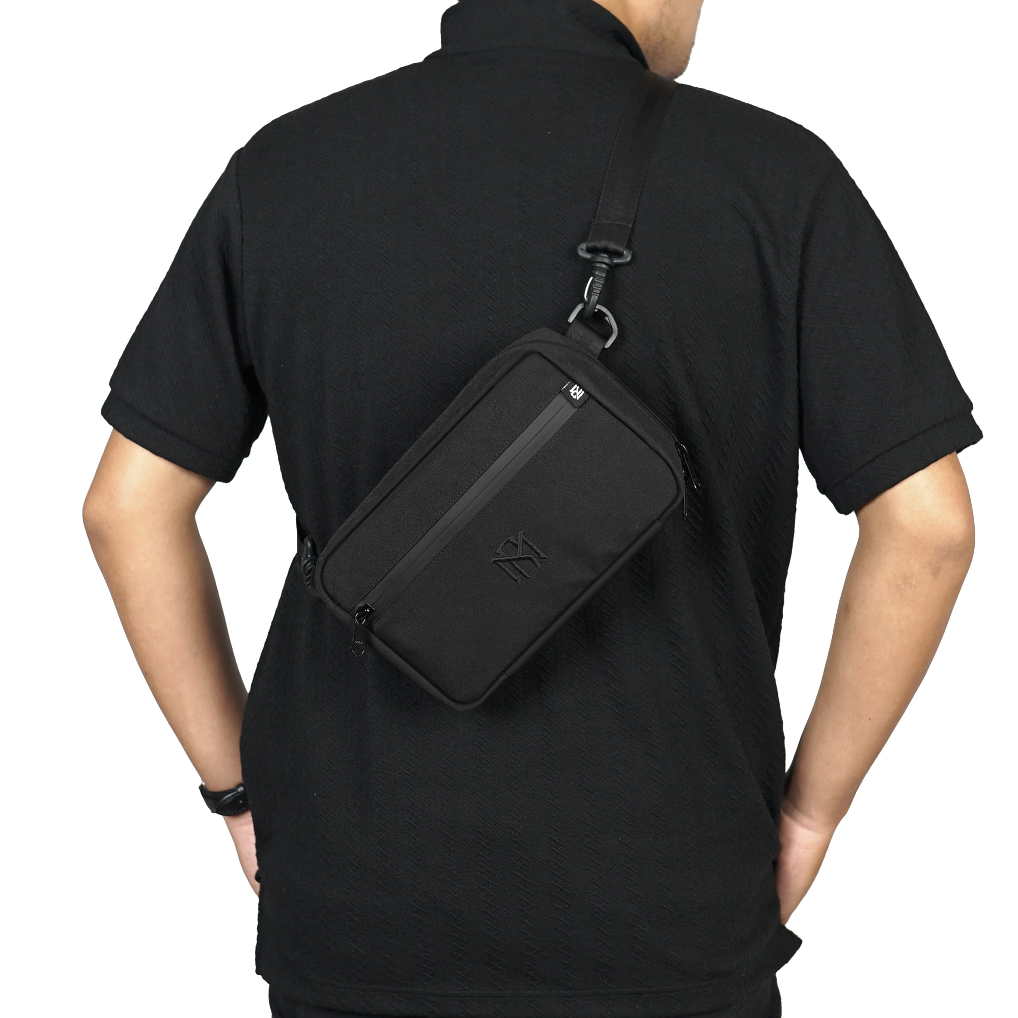 Mr Mads - Sling Bag Pria WILBERT Clutch Bag Multyfungsi 3 in 1 Hand Bag Cowok Waterproof Tas Tangan Anti Air Sling Bag Kulit Waistbag